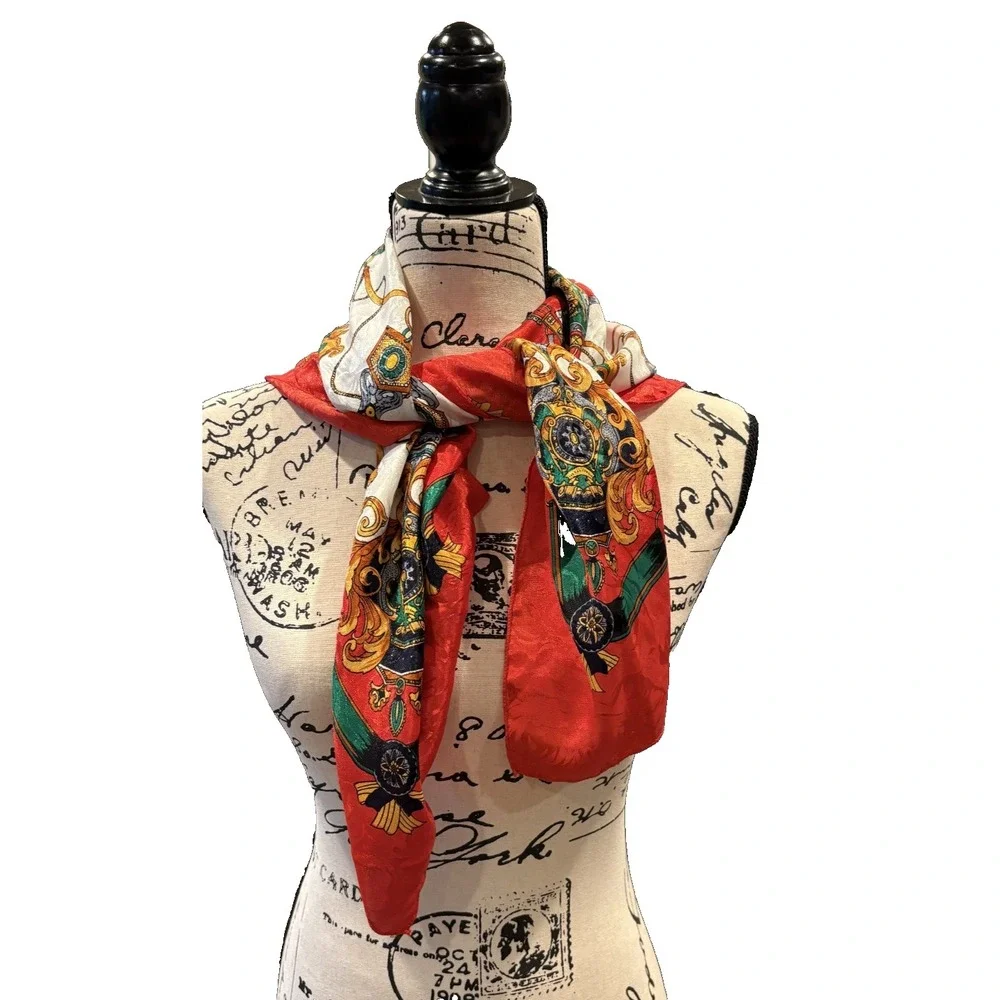 Scarf Abstract Design Made in Korea Womens 34.25